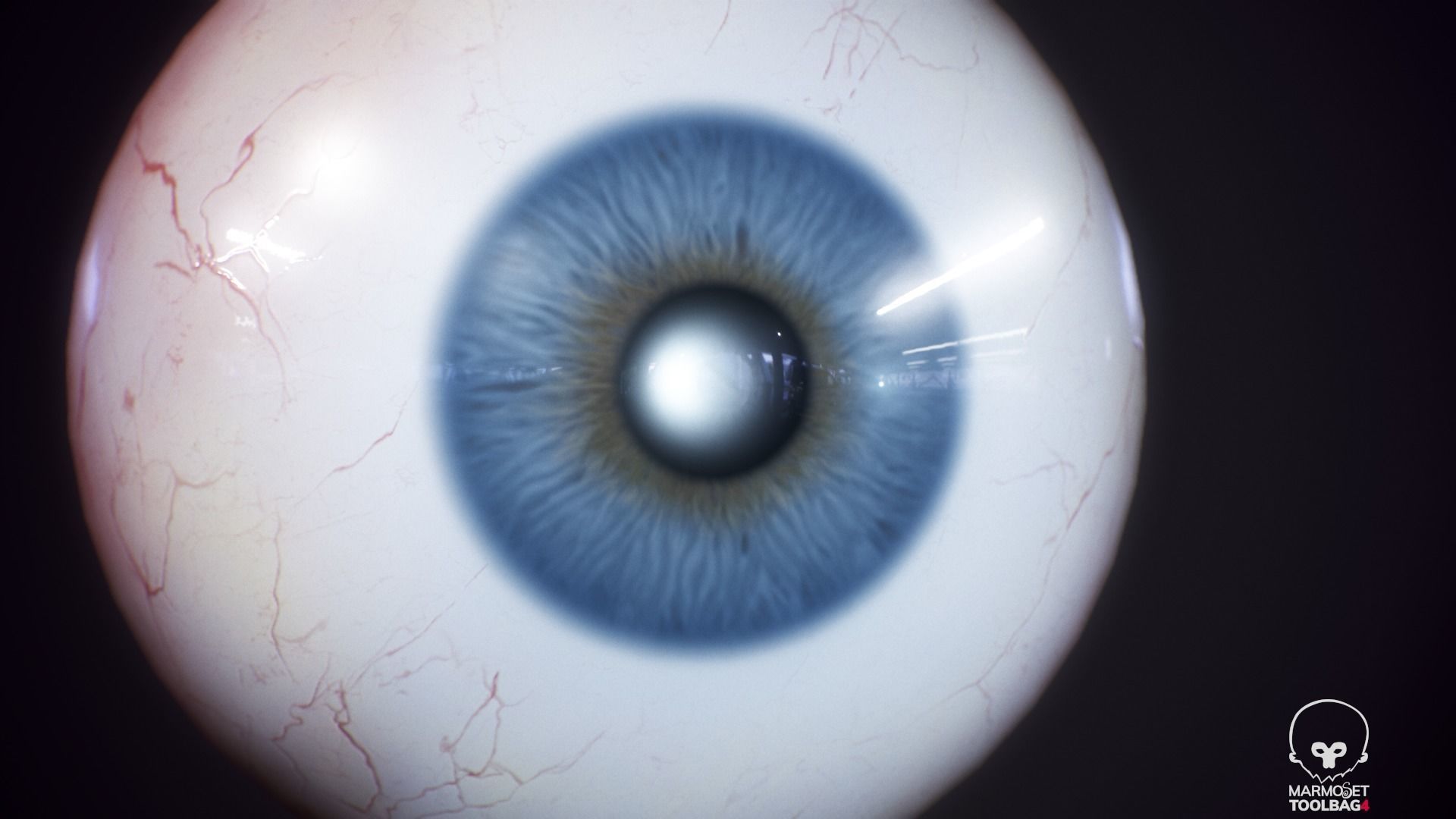 Realistic PBR Eyeball — View 02 by Paxeel