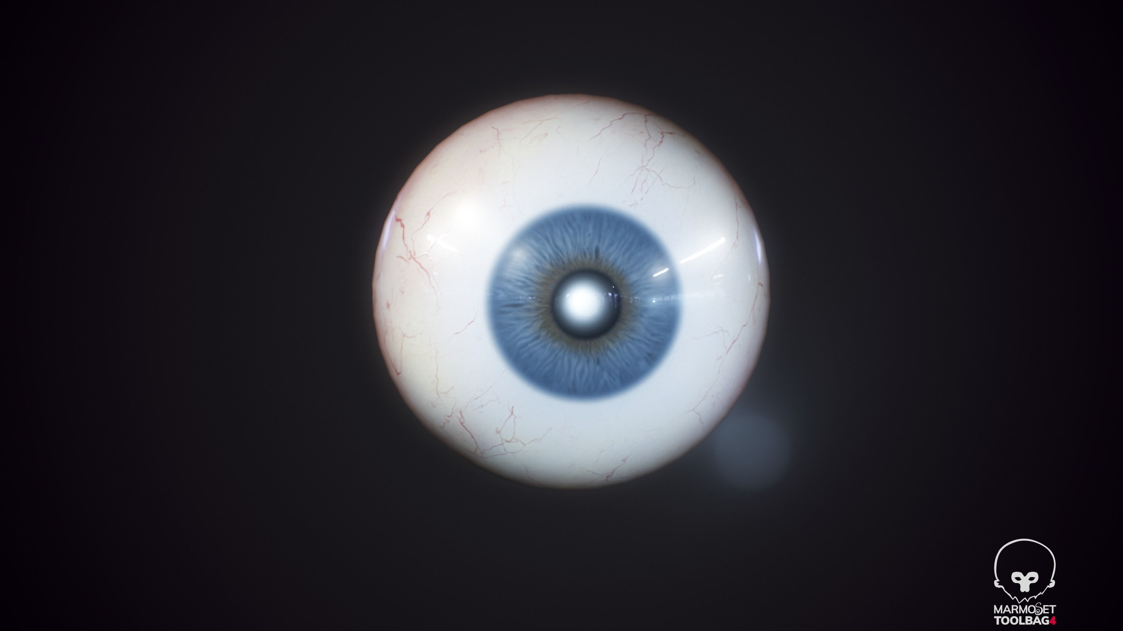 Realistic PBR Eyeball — View 03 by Paxeel
