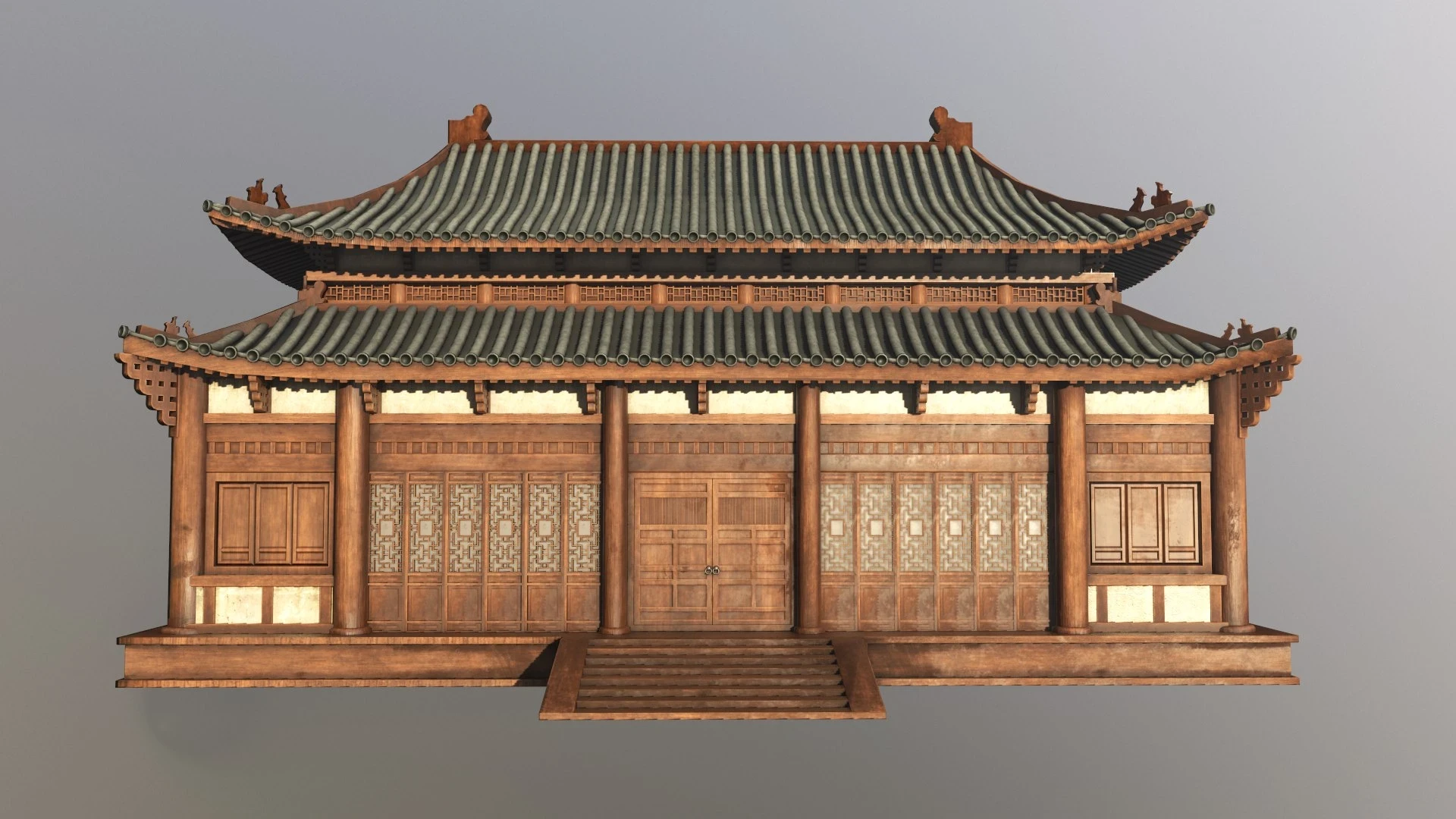 Traditional architecture model by Paxeel